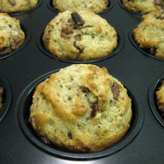 Tejcsokis, kókuszos muffin recept
